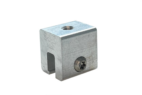 S-5! E-Mini Aluminium-Stehfalzklemme mit M8-Gewinde