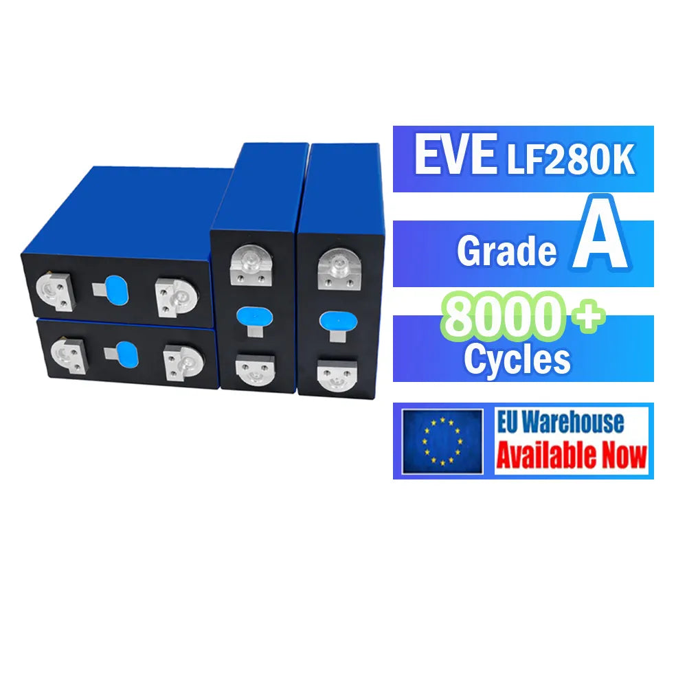 EVE 3.2V 280K Grade a Zelle mit Original Werks-/Doppelloch bolzen 3.2V Li-Ionen-Lithium batterien LiFePO4 - SmartHome-Energy