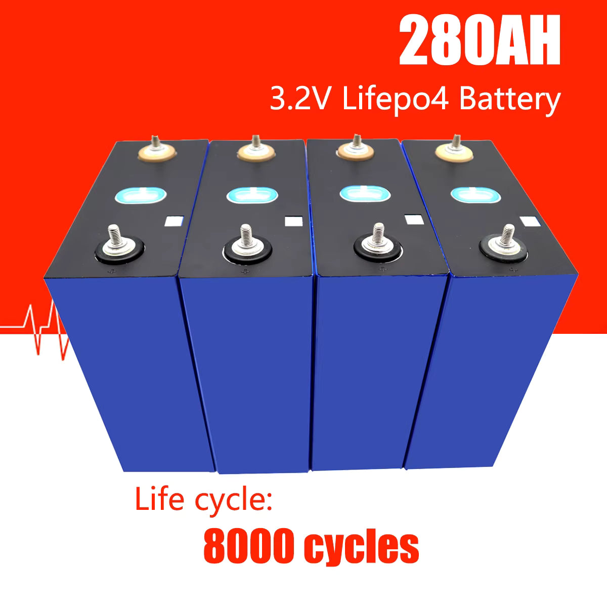 CATL 3,2V 280Ah 8000 Zyklen Klasse A LiFePO4-Zellen