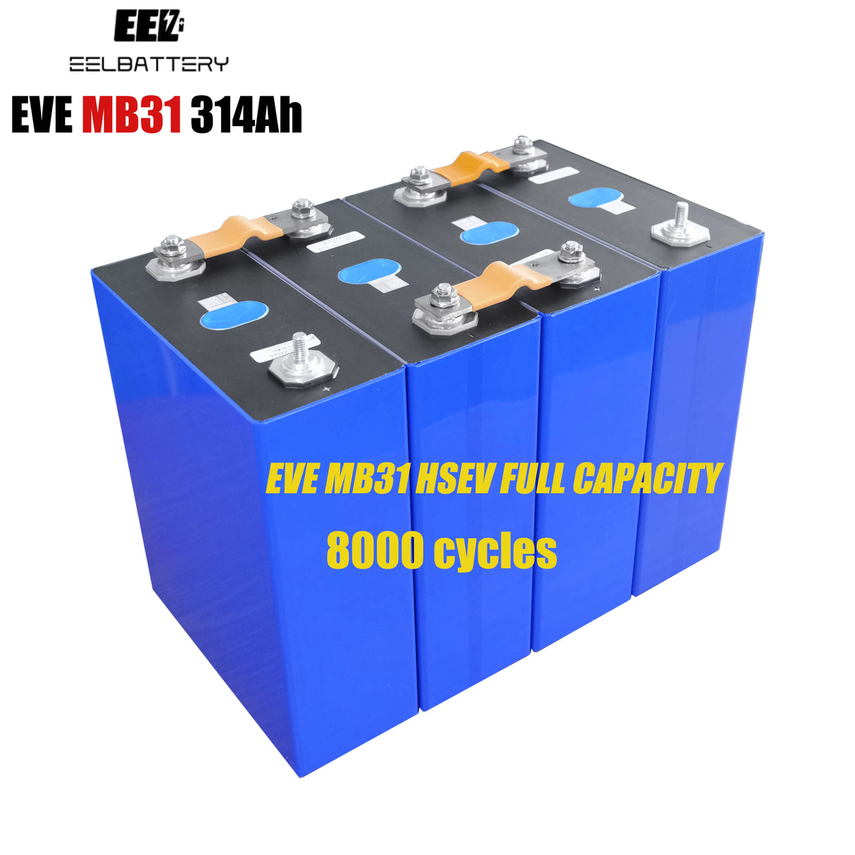 EVE 3,2V 314K 8000 Zyklen Lithium-Ionen-Batterien M6-Stift LiFePO4