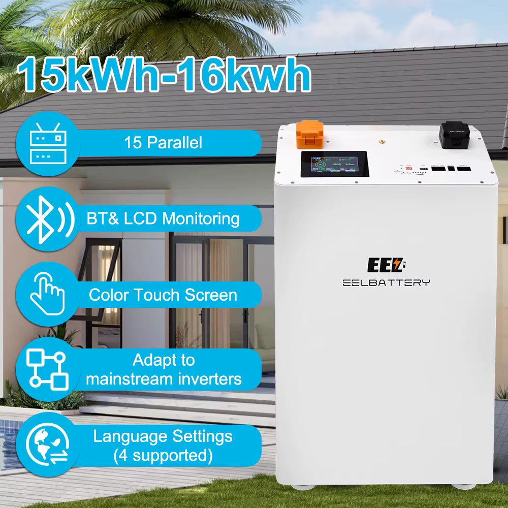 EEL Battery 16kWh LiFePO4 Speicher 51,2V – 314Ah mit JK BMS & Heizung