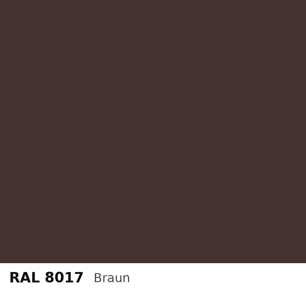 Budmat Fassadenlamellen Farbe RAL 8017 Braun