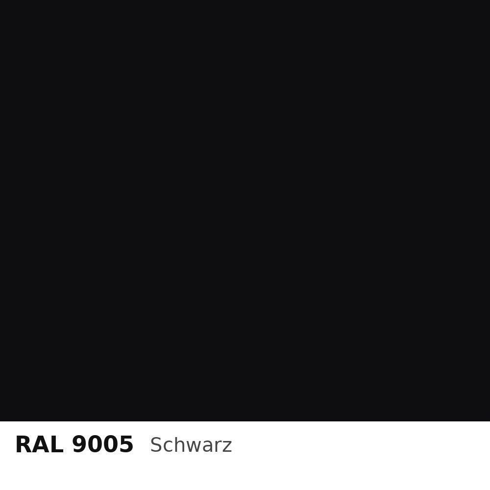 Budmat Fassadenlamellen Farbe RAL 9005 Schwarz