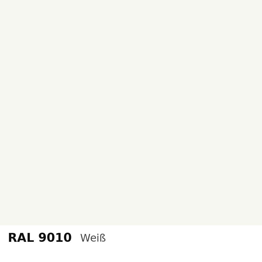 Budmat Fassadenlamellen Farbe RAL 9010 Weiß