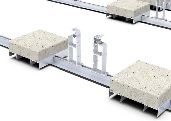 Enerack Ballasted-ULT Detail mit Hinterstützen und Ballast