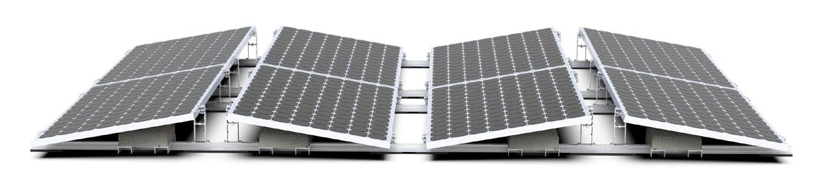 Enerack Ballasted-ULT Flachdachsystem 10°