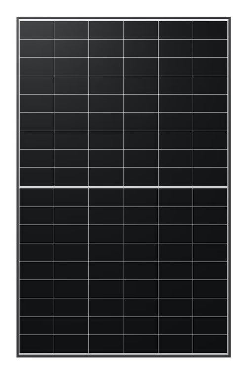 LONGi Hi-MO X10 LR7-54HVD-480M Transparent Design – Vorderseite, schwarzer Rahmen