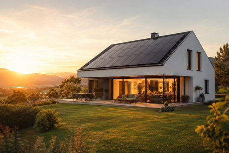 Photovoltaik Förderung Österreich – modernes Haus mit Solaranlage