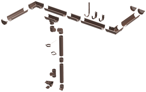 Systemübersicht ProAqua PVC-Rinnensystem