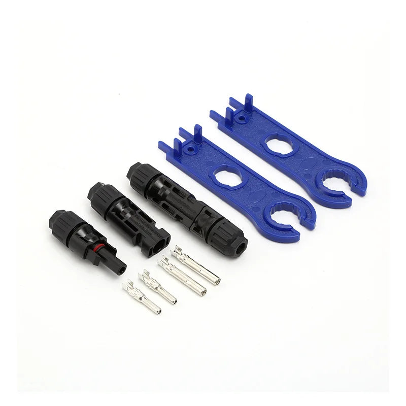 1/5/10 Paare DC Solarstecker 1000V 30A Panel Stecker Anschlüsse für PV/MC Kabel 2.5/4mm2 Hexagonal Flammhemmend - SmartHome-Energy