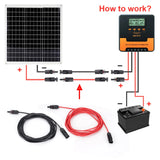5/3M Doppelenden Solar-Verlängerungskabel mit Stecker 1000V/1500V PV DC-Stecker Solarkabel Photovoltaikdraht - SmartHome-Energy