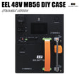 EEL MB56 48V DIY-Batteriebox für 628 Ah Zellen mit JK V19 300 A BMS und 4,3-Zoll-LCD