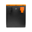EEL 12V DIY-Batteriebox V2CR in Schwarz mit orangem Deckel und Anschlussterminals