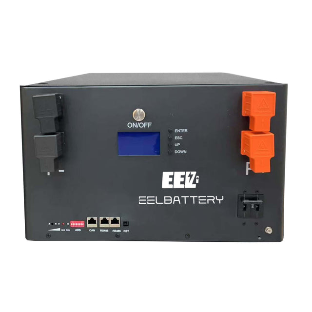 EEL V5 48V DIY-Batteriebox 16S mit EN 200 A BMS, LCD, Leistungsschalter und CAN/RS485-Anschlüssen