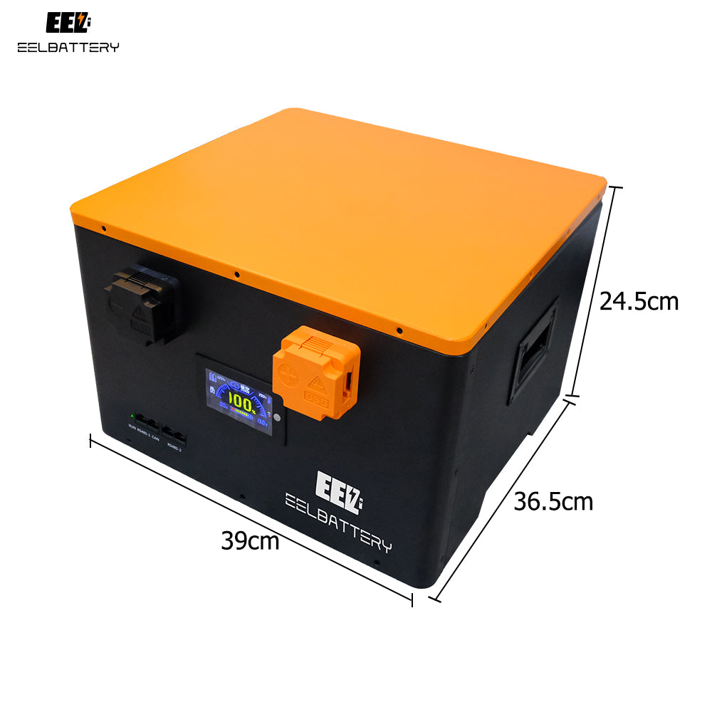 Abmessungen der EEL 12V 628SCR Batteriebox: 39 x 36,5 x 24,5 cm