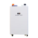 EEL V2 48V DIY-Batteriebox in vertikaler Bauform mit Display, Terminals und Rollen