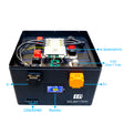 Innenaufbau der EEL 12V 628SCR Box mit JK 300 A BMS, 315 A Klasse-T-Sicherung und CAN/RS485