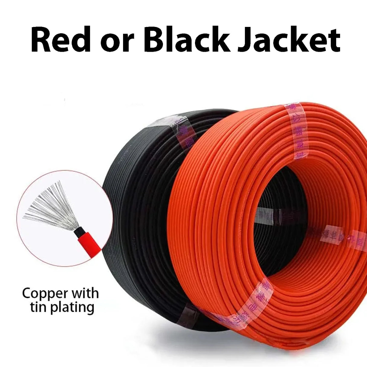 Solar Power Kabel 4/6mm2 
12/10AWG Kabel Photovoltaik 
TÜV 
Kabel für PV Paneel 
Rot Schwarz PVC Double Layer - SmartHome-Energy