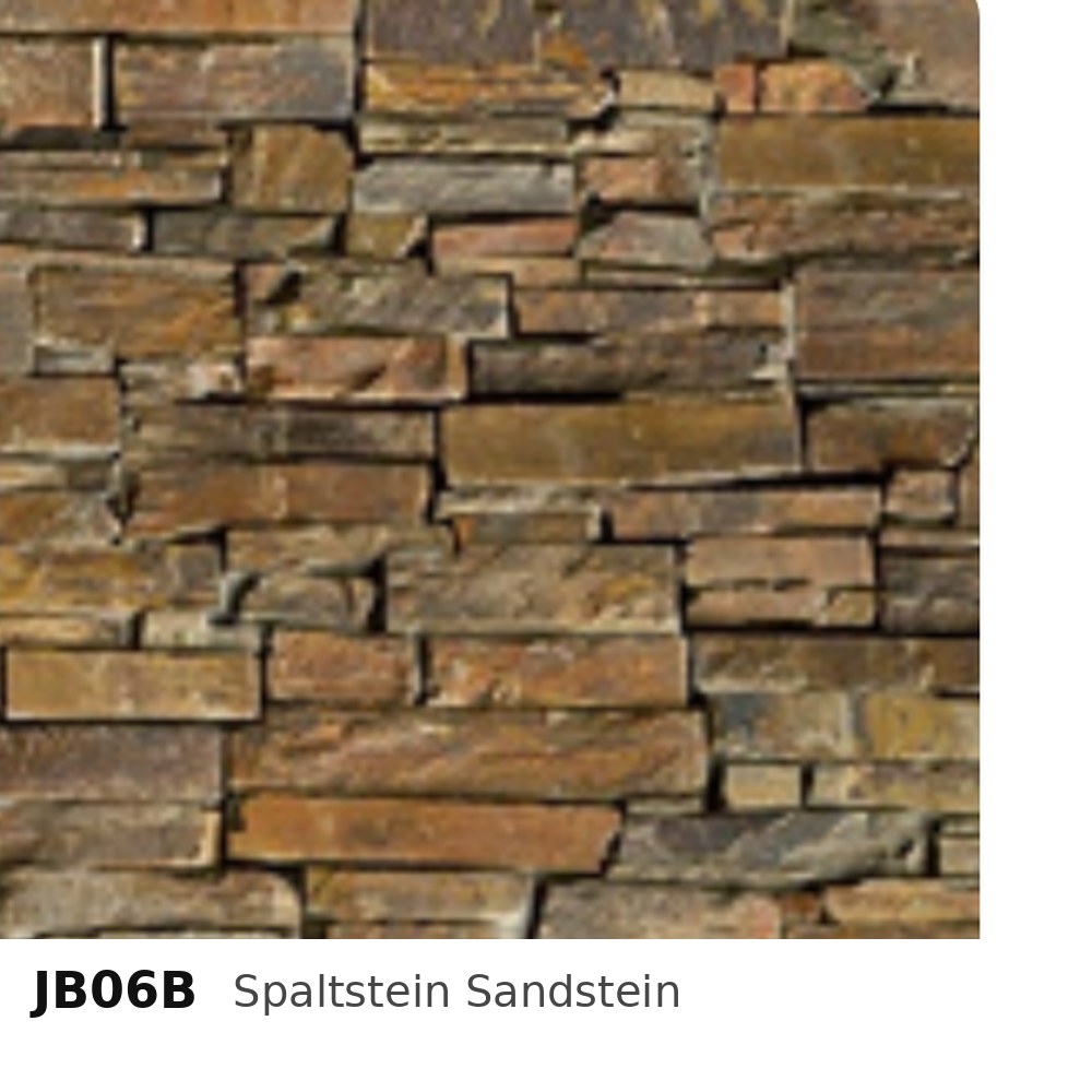Budmat Fassadenlamellen Dekor JB06B Spaltstein Sandstein