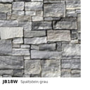 Budmat Fassadenlamellen Dekor JB18W Spaltstein grau