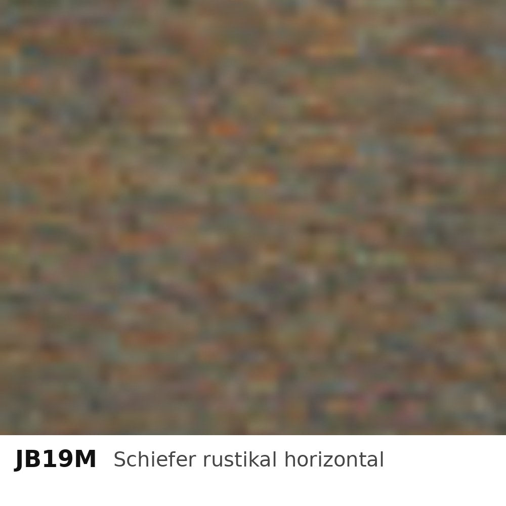 Budmat Fassadenlamellen Dekor JB19M Schiefer rustikal horizontal