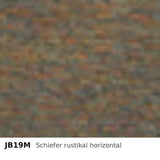Budmat Fassadenlamellen Dekor JB19M Schiefer rustikal horizontal
