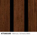Budmat Fassadenlamellen Dekor KT5A010D Walnuss / Schwarz 9005