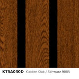 Budmat Fassadenlamellen Dekor KT5A030D Golden Oak / Schwarz 9005
