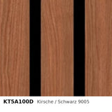 Budmat Fassadenlamellen Dekor KT5A100D Kirsche / Schwarz 9005