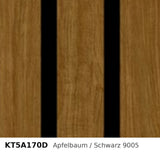 Budmat Fassadenlamellen Dekor KT5A170D Apfelbaum / Schwarz 9005