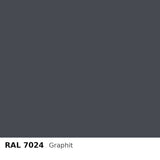Budmat Fassadenlamellen Farbe RAL 7024 Graphit