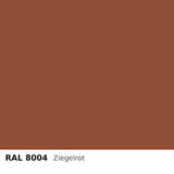 Budmat Fassadenlamellen Farbe RAL 8004 Ziegelrot
