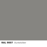 Budmat Fassadenlamellen Farbe RAL 9007 Dunkelsilber