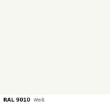 Budmat Fassadenlamellen Farbe RAL 9010 Weiß
