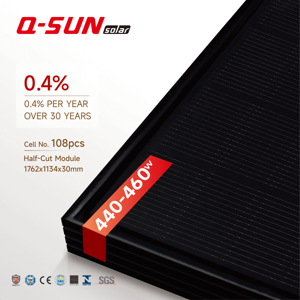 Q-Sun QN-440HT-04 Solarmodul