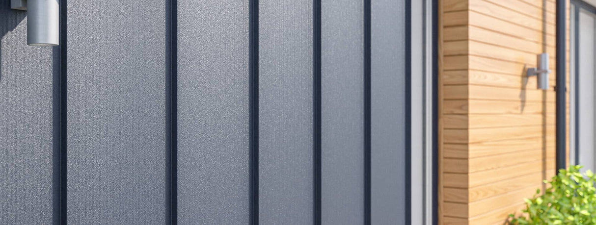 Budmat IRON Click Stehfalz-Dachpaneel – Dachansicht
