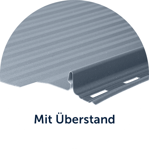 IRON Click Falz-Version: mit Ueberstand